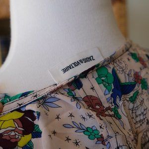 RARE Zadig & Voltaire tattoo silk summer dress